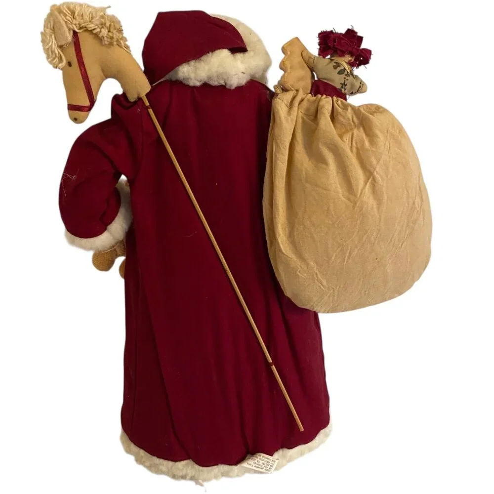 Folk Art Needle Felted Primitive Santa Claus‎ Figurine Toys Sack Bunny Bear 12